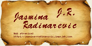 Jasmina Radinarević vizit kartica